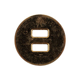 Italian Gold Spider Web Slated Metal Button - 40L/25.5mm