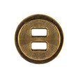 Italian Gold Spider Web Slated Metal Button - 40L/25.5mm