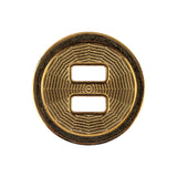 Italian Gold Spider Web Slated Metal Button - 40L/25.5mm