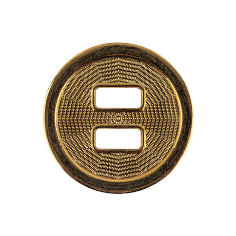 Italian Gold Spider Web Slated Metal Button - 40L/25.5mm