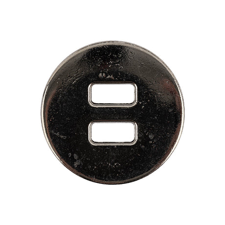 Italian Silver Spider Web Slated Metal Button - 40L/25.5mm