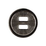 Italian Silver Spider Web Slated Metal Button - 40L/25.5mm