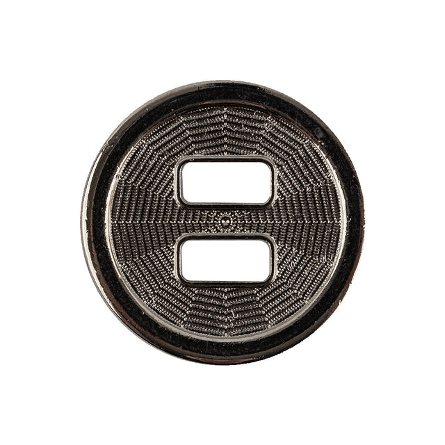 Italian Silver Spider Web Slated Metal Button - 40L/25.5mm