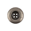 Italian Silver Oxidized Deep Well 4-Hole Button - 36L/23mm