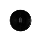 Italian Black Faceted Plastic Button - 36L/23mm