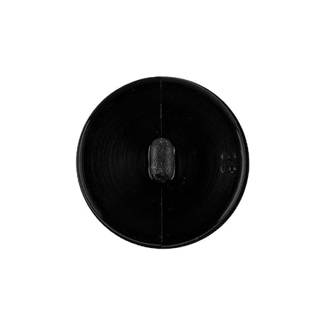 Italian Black Faceted Plastic Button - 36L/23mm