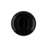 Italian Black Faceted Plastic Button - 36L/23mm