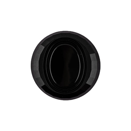 Italian Black Faceted Plastic Button - 36L/23mm