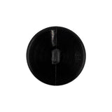 Italian Black Faceted Geometric Convex Shank Back Button - 36L/23mm