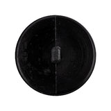 Italian Black Faceted Geometric Convex Shank Back Button - 44L/28mm