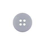 Italian White Casted 4-Hole Nylon Button - 28L/18mm