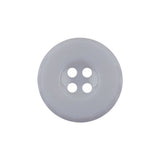 Italian White Casted 4-Hole Nylon Button - 36L/23mm