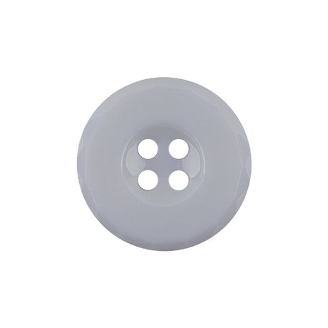 Italian White Casted 4-Hole Nylon Button - 36L/23mm