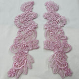 Floral Lace Applique on Organza