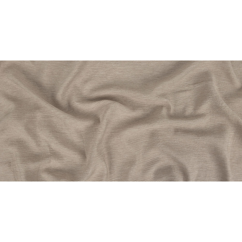 Italian Rose Tan Gauzy Crinkled Viscose Scrim