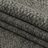 Black and Gray Python Patterned Linen Jacquard