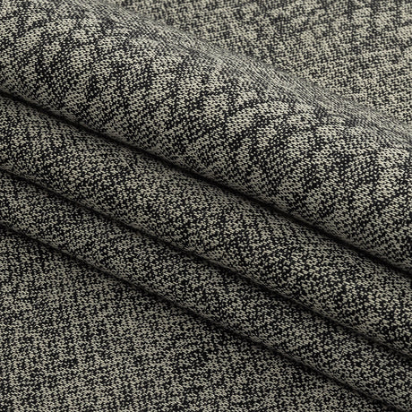 Black and Gray Python Patterned Linen Jacquard