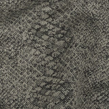 Black and Gray Python Patterned Linen Jacquard