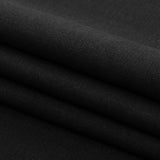 Elko Black Medium Weight Linen Woven