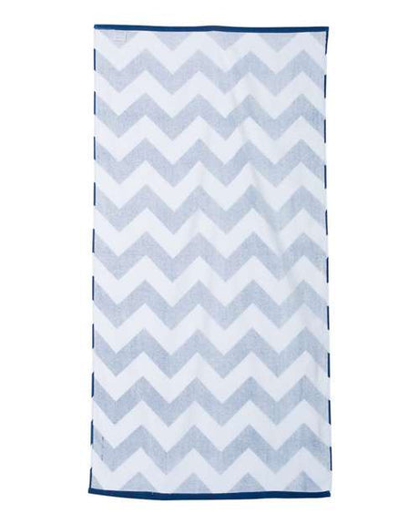 Chevron Velour Beach Towel