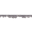Mauve Shadows Criss Cross Crochet Trimming - 0.625"
