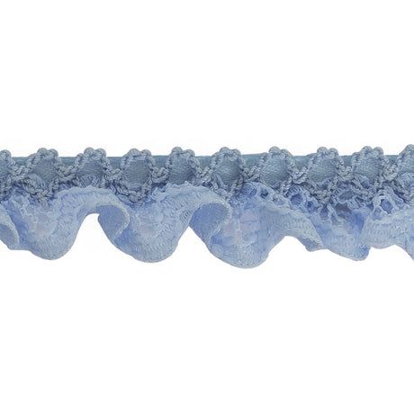 Periwinkle Criss Cross Crochet Trimming - 0.625"