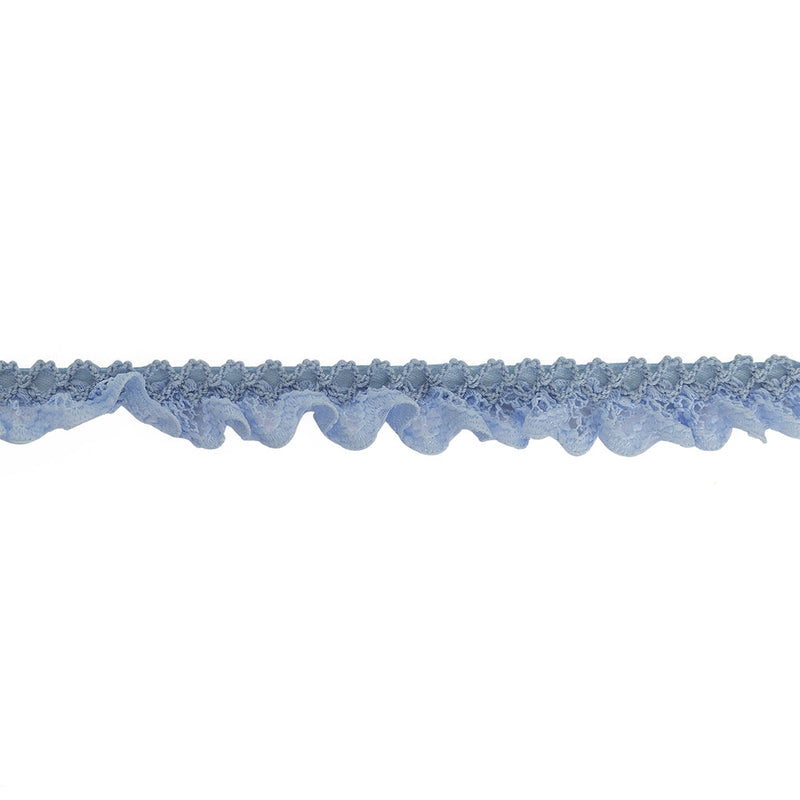 Periwinkle Criss Cross Crochet Trimming - 0.625"