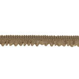 Desert Beige Ruffled Stretch Lace Trimming - 0.625"