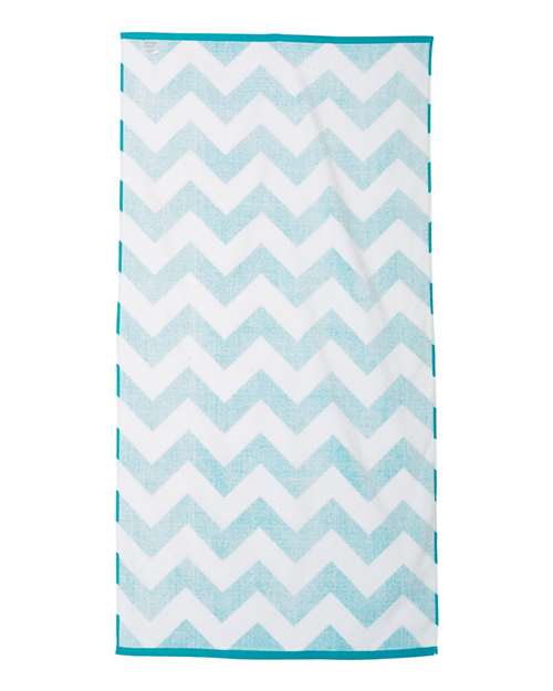 Chevron Velour Beach Towel