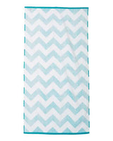 Chevron Velour Beach Towel