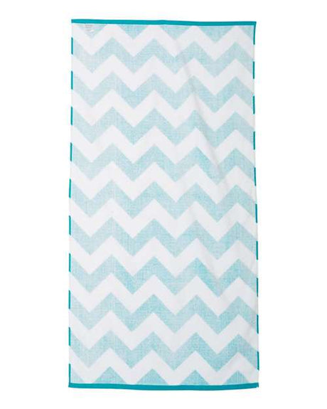 Chevron Velour Beach Towel
