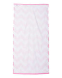 Chevron Velour Beach Towel