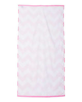 Chevron Velour Beach Towel