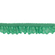 Spearmint Ruffled Stretch Lace Trimming - 1"