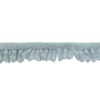 Baby Blue Ruffled Stretch Lace Trimming - 1"
