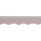 Primrose Pink Scalloped Edge Lace Geometric Trimming - 0.5"