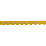 Sunshine Yellow Scalloped Edge Lace Geometric Trimming - 0.5"