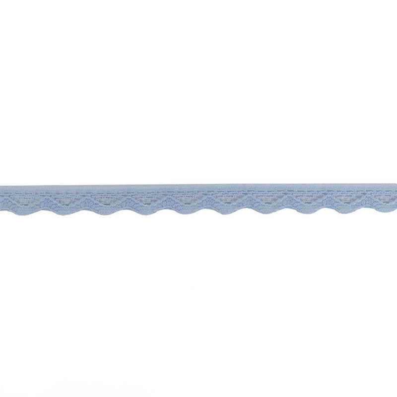 Periwinkle Scalloped Edge Lace Geometric Trimming - 0.5"