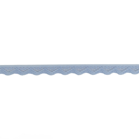 Periwinkle Scalloped Edge Lace Geometric Trimming - 0.5"