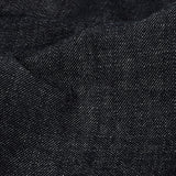 Stiff Heavyweight Blue Graphite Cotton Denim Twill