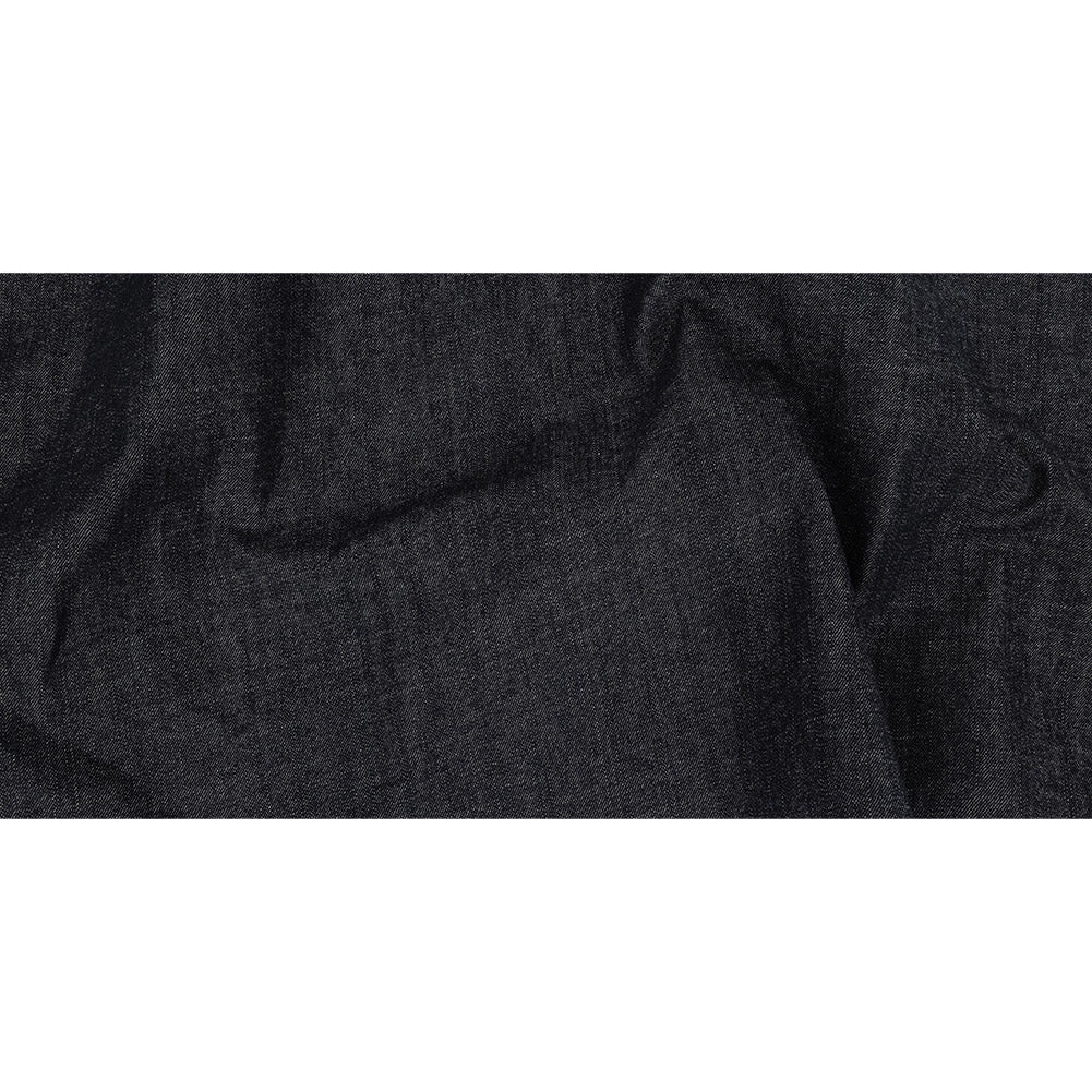 Stiff Heavyweight Blue Graphite Cotton Denim Twill