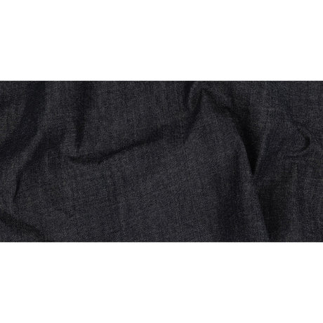 Stiff Heavyweight Blue Graphite Cotton Denim Twill