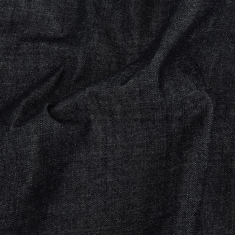 Stiff Heavyweight Blue Graphite Cotton Denim Twill