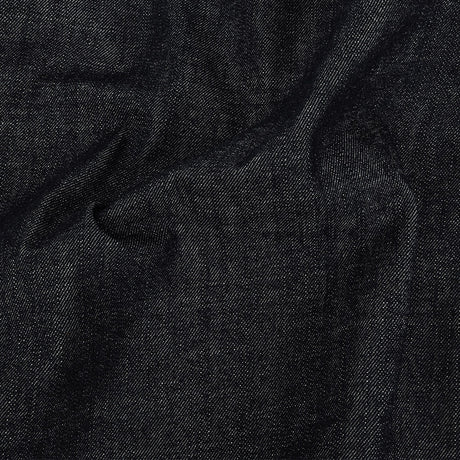 Stiff Heavyweight Blue Graphite Cotton Denim Twill