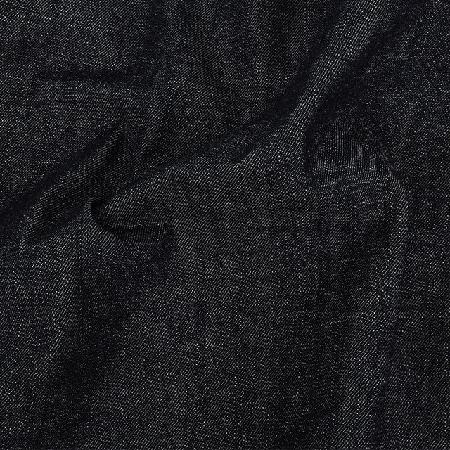 Stiff Heavyweight Blue Graphite Cotton Denim Twill