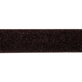 Chocolate Brown and Amber Glitter Velvet Trim - 1"