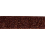 Teddy Red and Amber Glitter Velvet Trim - 1"