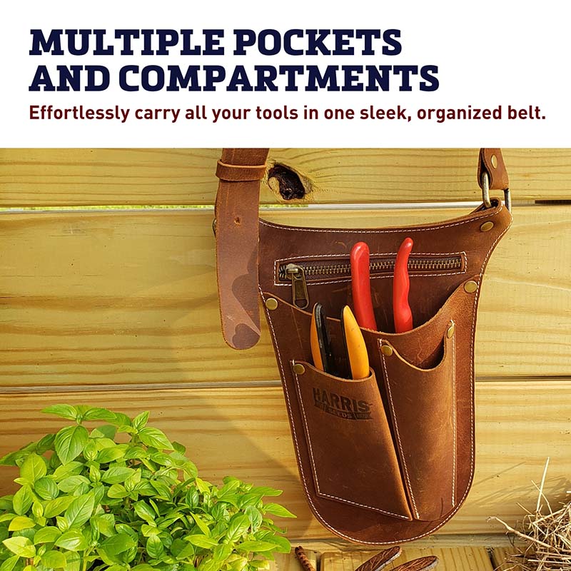 Harris Seeds Leather Tool Belt/Pouch