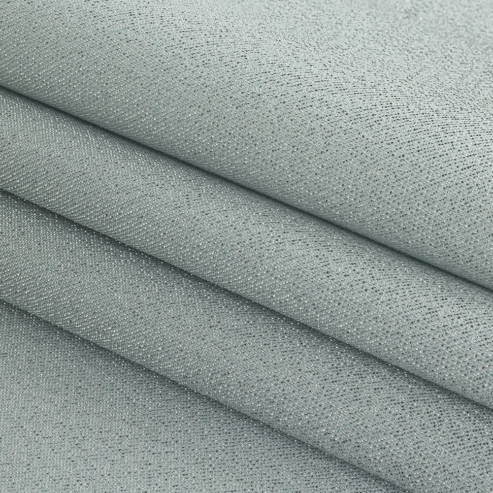 Polyester Lame - Metallic Silver on White - Ellery Collection
