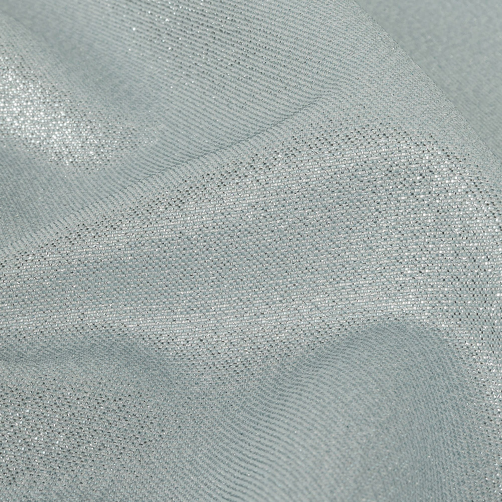 Polyester Lame - Metallic Silver on White - Ellery Collection